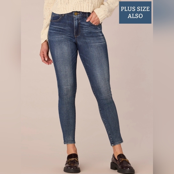 Democracy Denim - Ab"solution® High Rise Modern Plus Size Ankle Length Jeans Sz 16w 28"inseam  EUC
